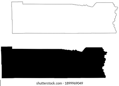 Lewis County, State of Washington (U.S. county, United States of America) map vector illustration