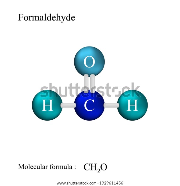 Lewis Structural Formula Formaldehyde Molecular Formula Stock Vector Royalty Free 1929611456