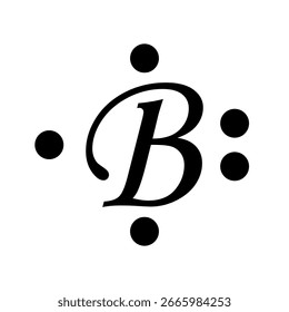 Lewis structure of Boron (B)