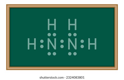 Hydrazin-Lewis-Struktur (N2H4). Chemieressourcen für Lehrer und Studenten.