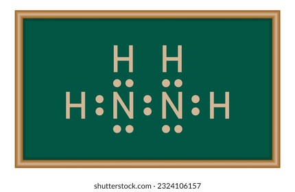 Lewis structure of Hydrazine (N2H4). Chemistry resources for teachers and students.
