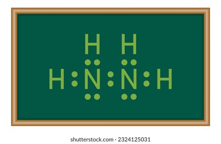 Lewis structure of Hydrazine (N2H4). Chemistry resources for teachers and students.