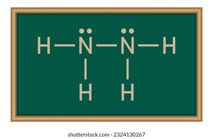 Lewis structure of Hydrazine (N2H4). Chemistry resources for teachers and students.