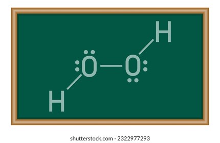 Lewis structure of hydrogen peroxide (H2O2). Chemetry resources for teachers and students.