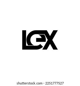 LEX letter logo design with polygon shape. LEX polygon and cube