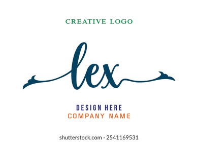 LEX  lettering logo is simple, easy to understand and authoritative