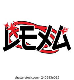 Lexa Typografie V103 Patch Streetwear, Urban, Luxury, Modern Design Patch Commercial Use