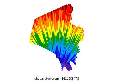 Lexington city (United States of America, USA, US, usa city)- is designed rainbow abstract colorful pattern, City of Lexington map made of color explosion,