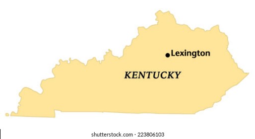 Lexington, Kentucky Locate Map