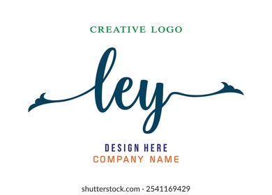 LEY  lettering logo is simple, easy to understand and authoritative