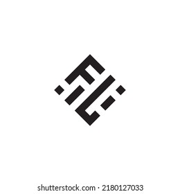 Logotipo de concepto geométrico abstracto LF en diseño profesional de alta calidad que será mejor para el estilo de la calle