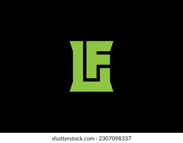 LF - abstract logotype or icon. Letter logo. Creative combination of letters. Monogram of FL.