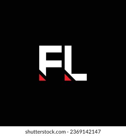 LF or FL abstract letter design with different colours and illustration. Awesome logo design. Icon or monogram design.