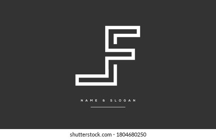 LF ,FL ,L ,F  Abstract Letters Logo Monogram