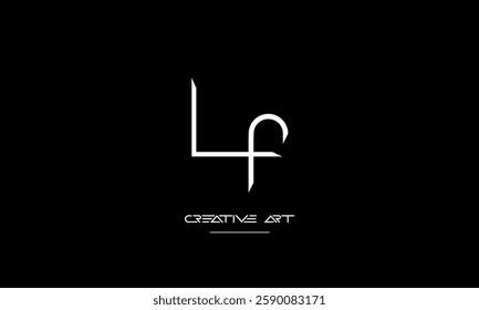 LF, FL, L, F abstract letters logo monogram