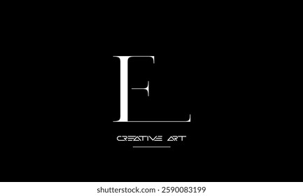 LF, FL, L, F abstract letters logo monogram