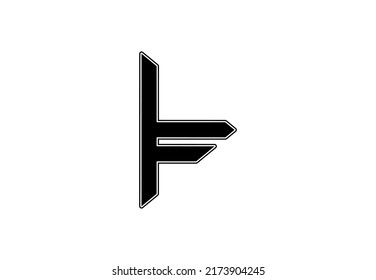 lf fl l f initial letter logo