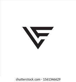 LF or FL Letter Logo Design