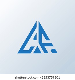 Diseño creativo del logo de la carta LF. Diseño único de LF.
