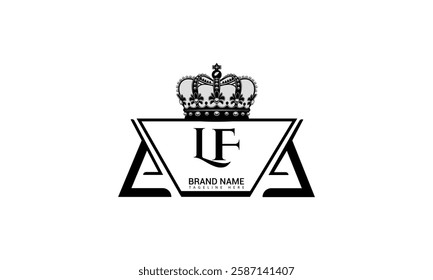 LF letter logo design on black background. LF creative initials letter logo concept. LF unique design.