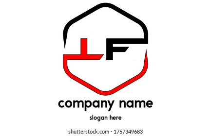 LF letter logo design template vector illustration.