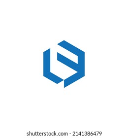 LF Letter Logo Design Template 