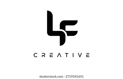 LF Letter Monogram Logo for Modern Creative Brand Identity