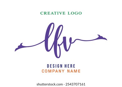 LF  lettering logo is simple, easy to understand and authoritative