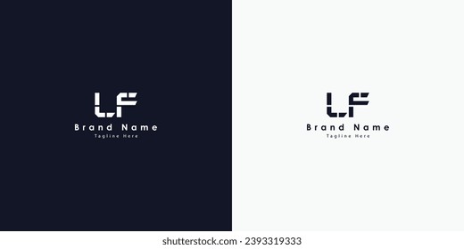 LF letters vector logo design