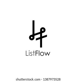 LF typography Logo Icon Luxury