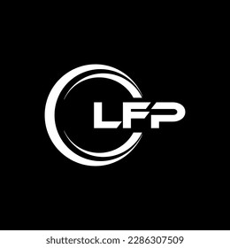 LFP letter logo design in illustration. Vector logo, calligraphy designs for logo, Poster, Invitation, etc.