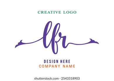 Logotipo de letras LFR es simple, fácil de entender y autorizado