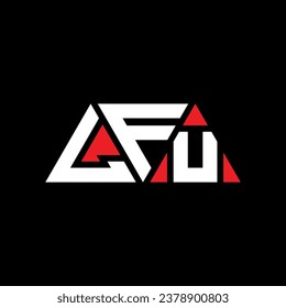 Diseño del logotipo de la letra del triángulo LFU con forma de triángulo. Monograma de diseño del logotipo del triángulo LFU. Plantilla de logotipo vectorial de triángulo LFU con color rojo. Logotipo triangular LFU Diseño sencillo, elegante y lujoso.