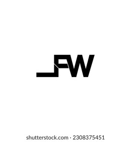 lfw lettering initial monogram logo design