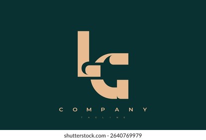 LG Abstract Geometric Logo Design. Modern and elegant logo design with simplistic typography elements, showcasing branding excellence.