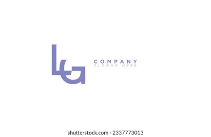 LG Alphabet letters Initials Monogram logo GL, L and G