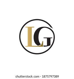 Lg Circle Luxury Logo Design Vector Stock Vector (Royalty Free ...