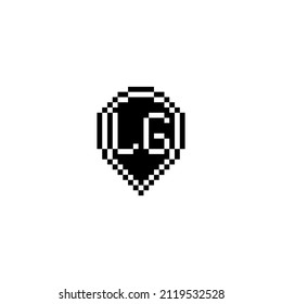 LG creative letter logo design concept for sale in high quality professional design that will print well across any print media