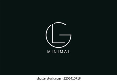 LG or GL Abstract initial monogram letter alphabet logo