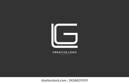 LG GL Abstract initial monogram letter alphabet logo design