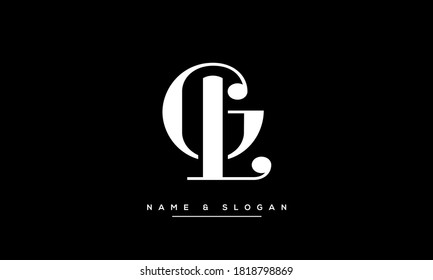 LG, GL Abstract Letters Logo Monogram Template