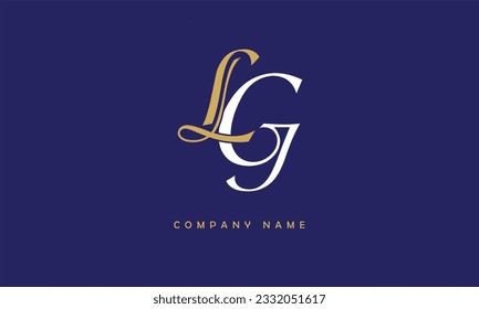 LG, GL Abstract Letters Logo Monogram