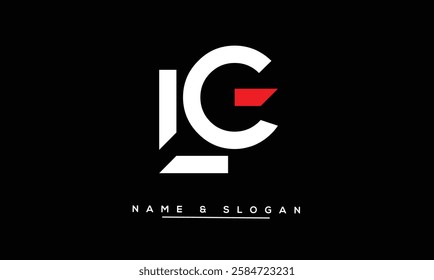 LG, GL Abstract Letters Logo Monogram