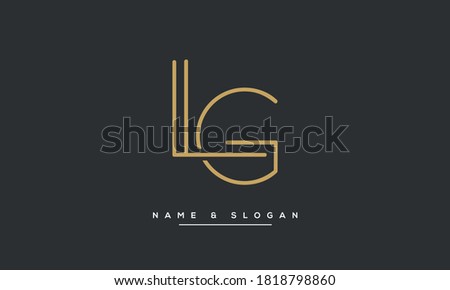 LG, GL Abstract Letters Logo Monogram Template