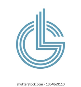 LG or GL abstract logo for your brand or business