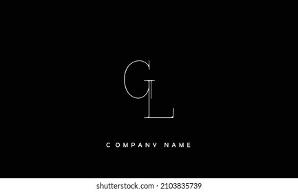 LG, GL Alphabets Letters Logo Monogram