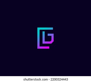 LG, GL, G initial logo monogram designs modern vector templates