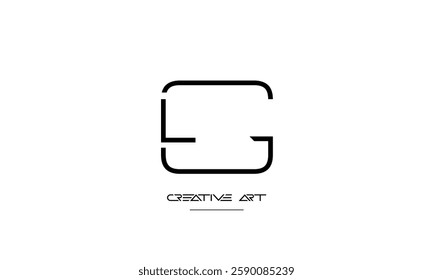 LG, GL, L, G abstract letters logo monogram