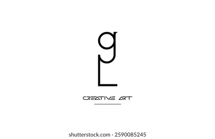 LG, GL, L, G abstract letters logo monogram