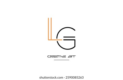 LG, GL, L, G abstract letters logo monogram